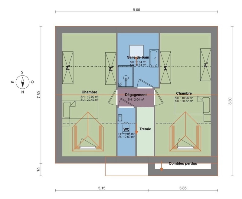Vente Terrain BREUIL BOIS ROBERT - -550 m² - (78930)