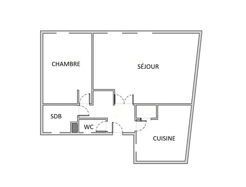 Vente Appartement Bordeaux - 2 pièces -52 m² - (33000)