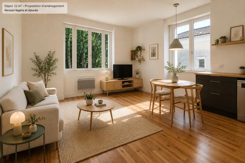 Vente Appartement MONT DE MARSAN 40000 2 pièces - 45 m²