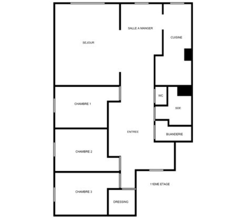Vente Appartement COURBEVOIE - 4 pièces -102 m² - (92400)