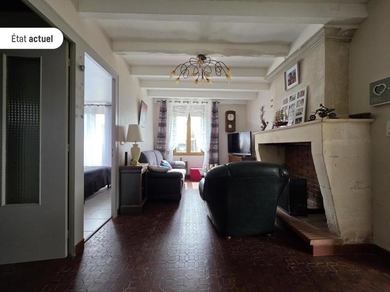 Vente Maison NIEUL LES SAINTES - 6 pièces -76 m² - (17810)