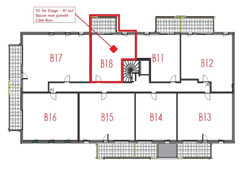 Vente Appartement CASTETS - 2 pièces -41 m² - (40260)